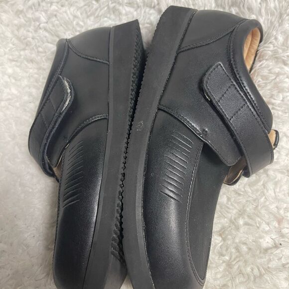 New Mt. Emey leather Black Comfort Orthotic Diabetic Walking Oxfords Men SZ 10.5 - Picture 7 of 10